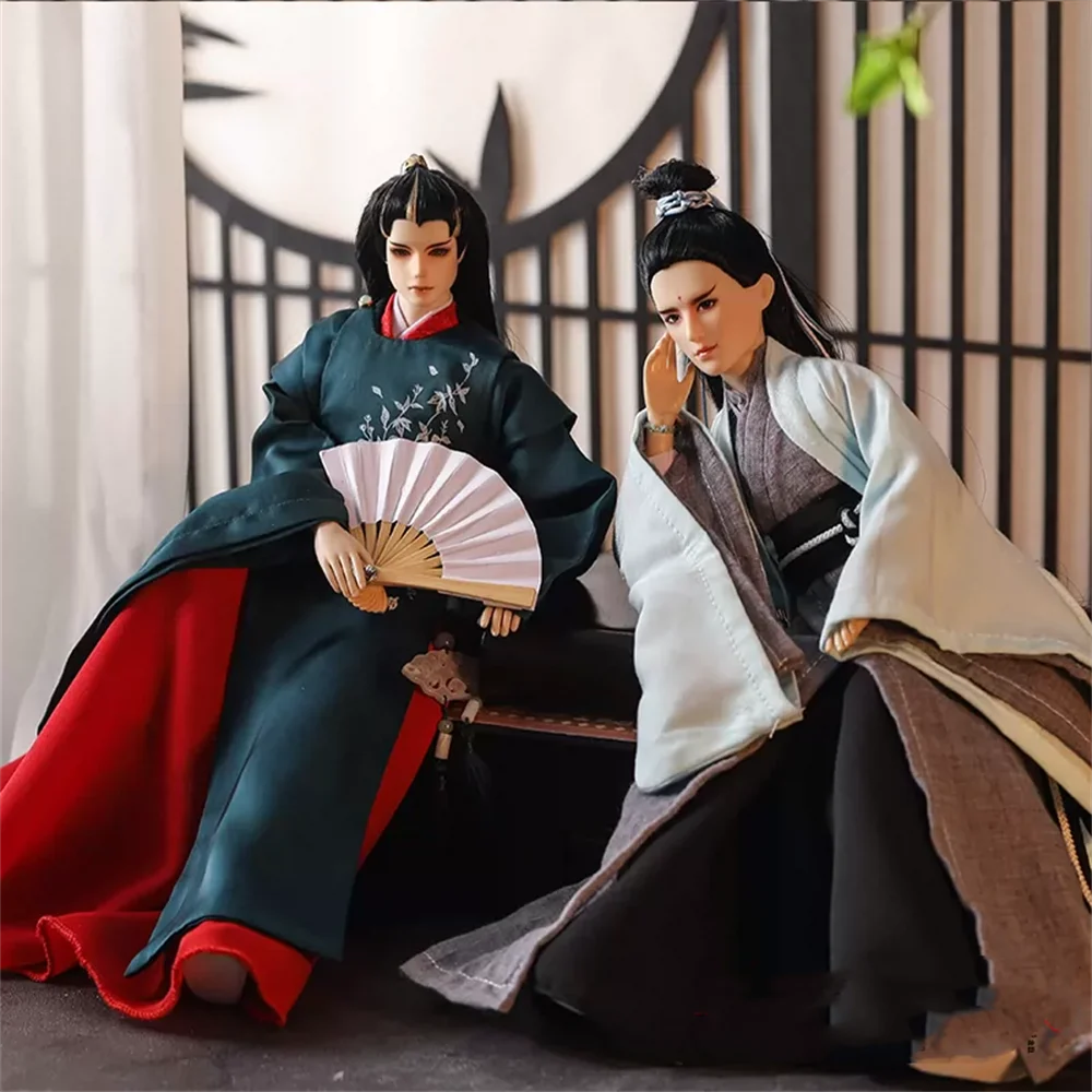 

1/6 Male Dress Blue shoes Ancient Classical Hanfu Hanfu Robe TV Anime Suit Costume Customize for 12inchFigure Model Toy