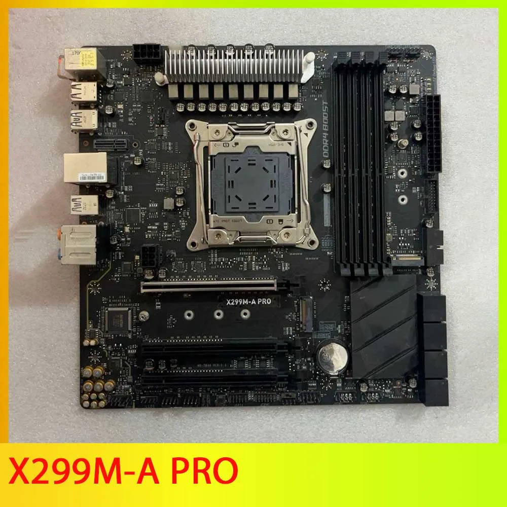 

Для настольной материнской платы M-s-i LGA 2066 DDR4 64 ГБ USB3.1 M.2*2 SATA3*8 M-ATX X299 X299M-A PRO