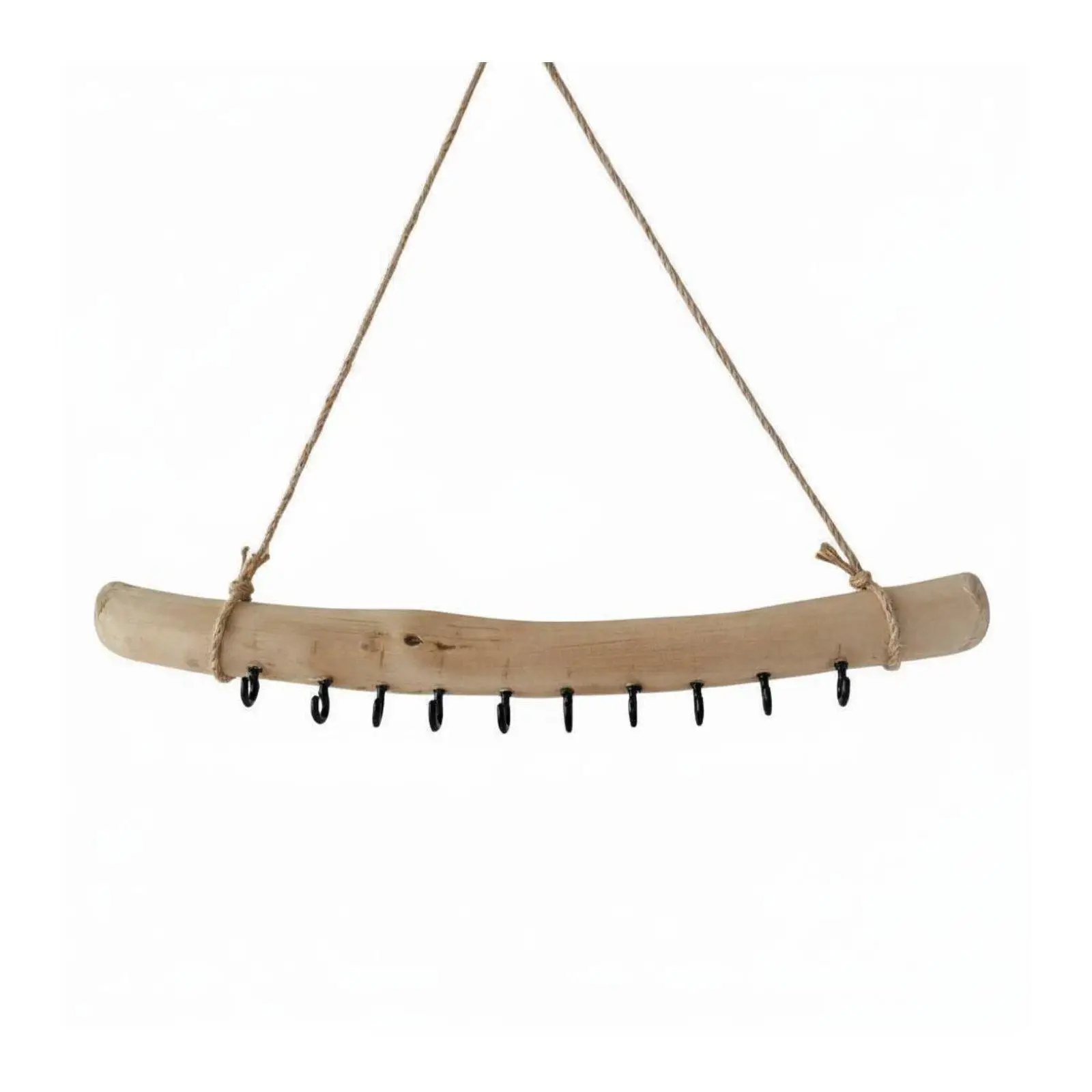 Driftwood Wall Hanger Handmade Look Household Storage for Bedroom, Kitchen