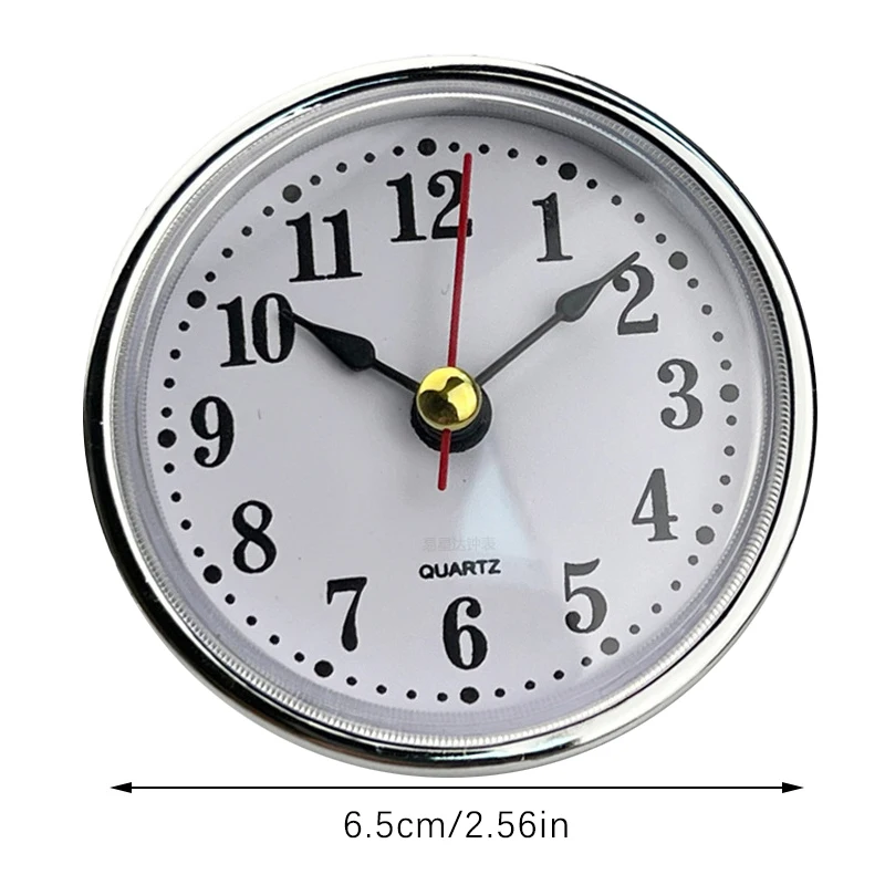 1Pc Classic Clock Craft Quartz Movement Dia.65mm Round Clocks Insert Roman Number Little Clock Arabic Numbers Wall Decor.