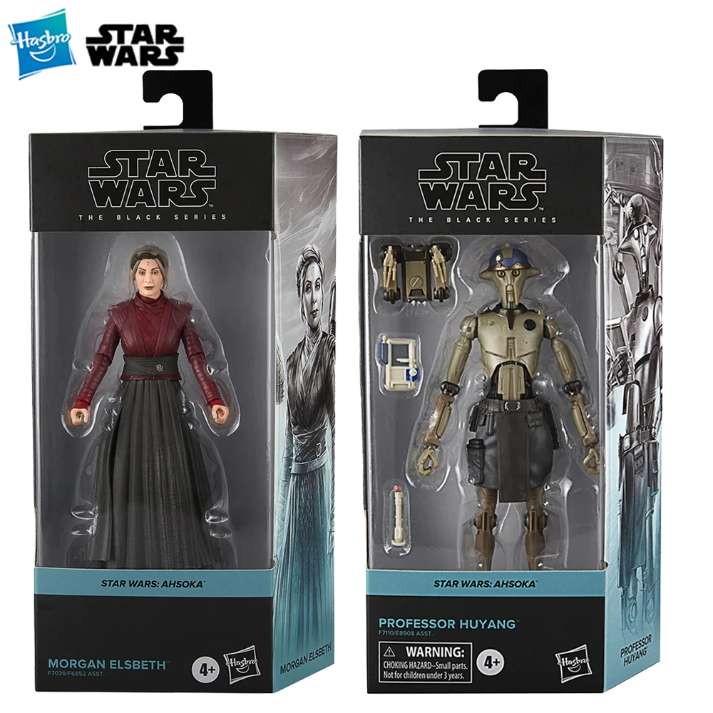 [En stock] Hasbro Star Wars la serie negra Morgan Elsbeth y el profesor Huyang 15cm bonito modelo de figura de acción juguetes de colección