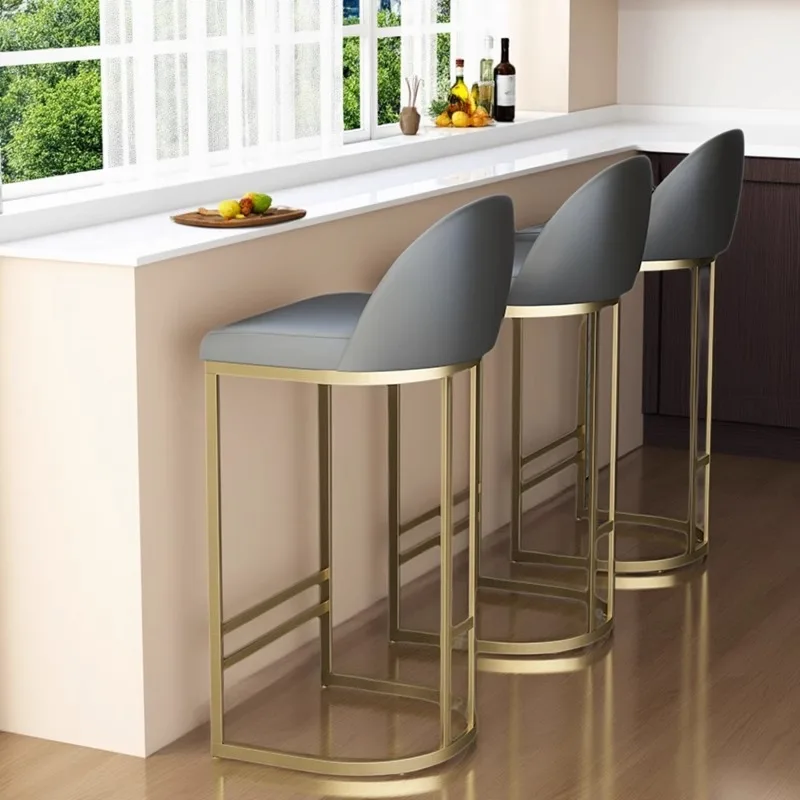 Cadeira de bar com design dourado, luxo contemporâneo, elegante, nórdico, cadeiras de balcão, alto, dobrável, acento, móveis para bar, clube
