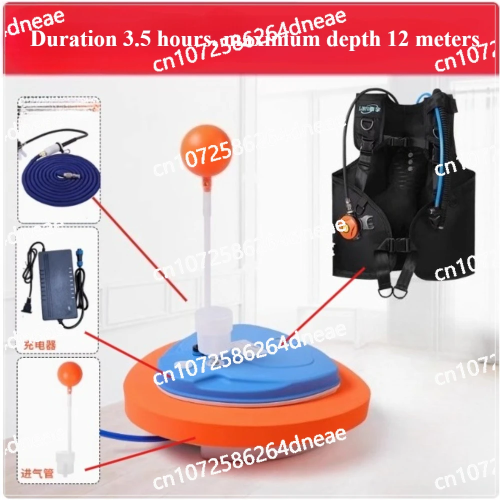 Sistema sin tanque de ventilador de buceo mejorado, tanque recargable portátil, compresor de aire impermeable