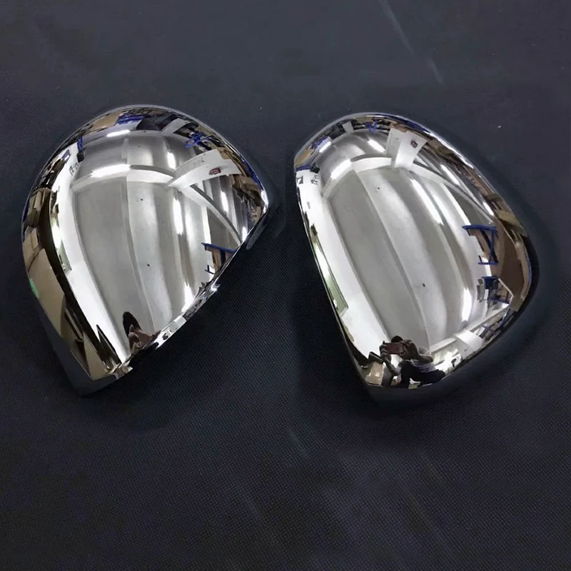 For FIAT 500X 2014 2015 2016 2017 2018 2019 ABS Chrome Side Wing Fender Rearview Door Mirror Cap Trim Car Styling 2pcs