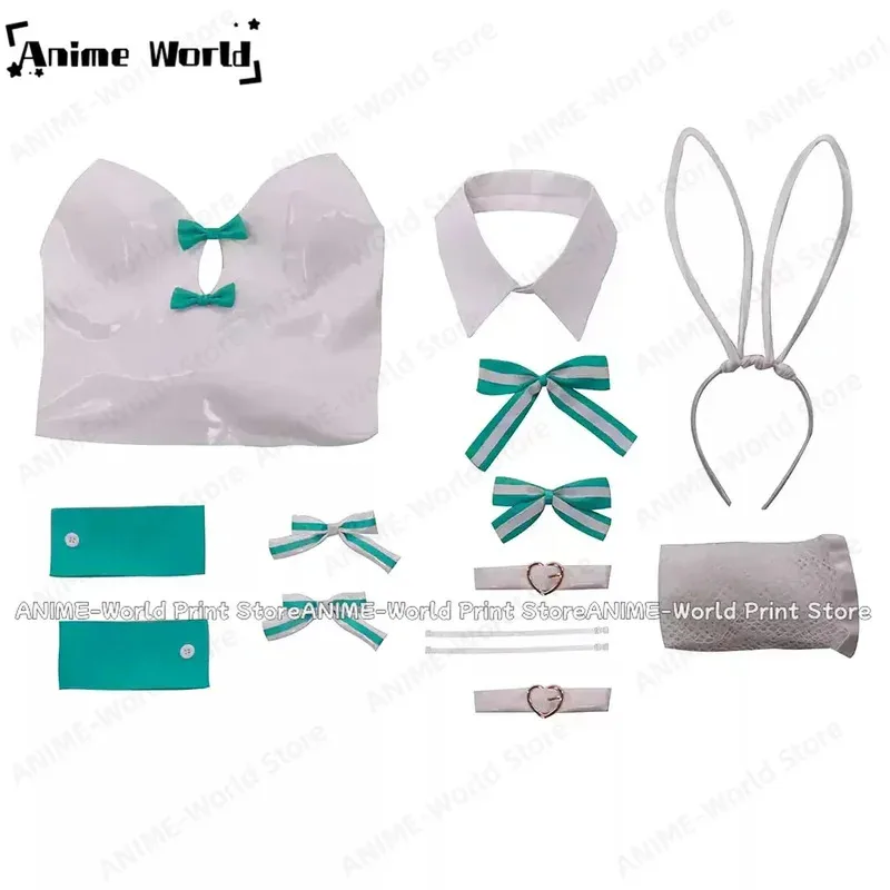 

《Нестандартный размер》Аниме Кролики Rurudo Белый цвет Костюмы для косплея кролика для девочек;2'd,5.h;