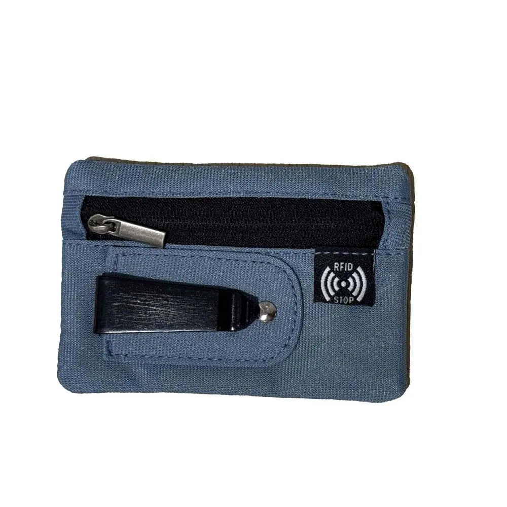 Shopping Thin Clip Stash Pouch Antimagnetic Multiple Card Card Bag with Back Clip Classic Simple RFID Protection Wallet School