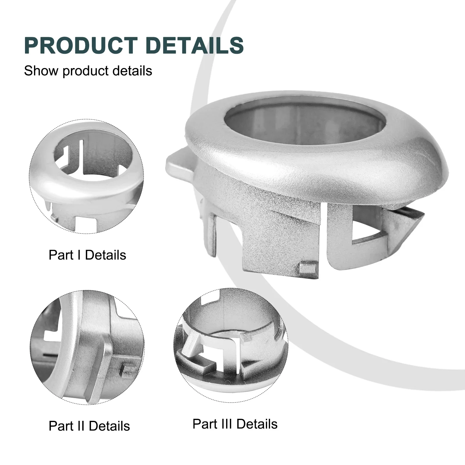 Sensor Retainer ParkingSensor Holder 89348-28090 Bracket Plastic Plug-and-play Silver For Lexus For Toyota New