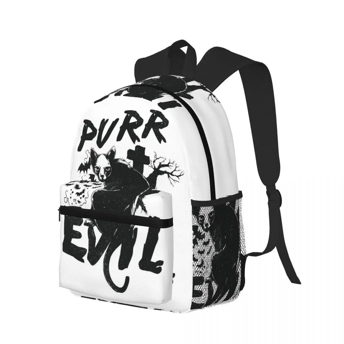 

Purr Evil Студенческий рюкзак Школьная сумка Походный дорожный рюкзак для мальчиков и девочек Сумка для книг Сумки на плечо