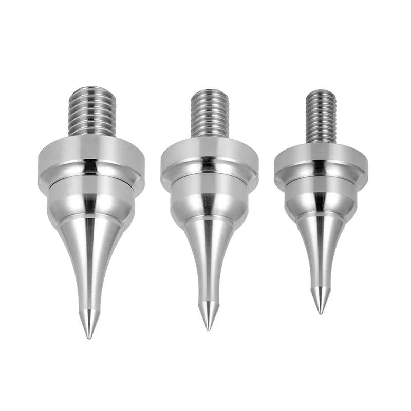 8PCS Speaker Isolation Spike Stand Feet HIFI Audio 316 Stainless Steel Tuna Foot Nails Pad Shockproof Cone Base