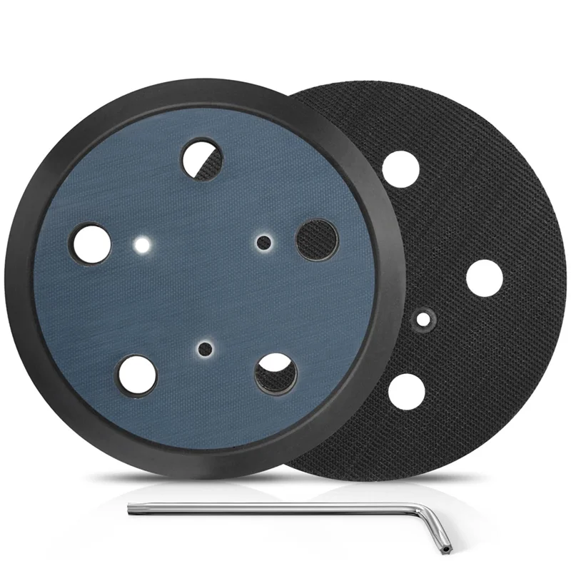 

A56X Orbital Sander Pads 2Pc 5Inch 5 Hole Replacement Track Parts For Portercable 33 333VS Random Track Sander Hook