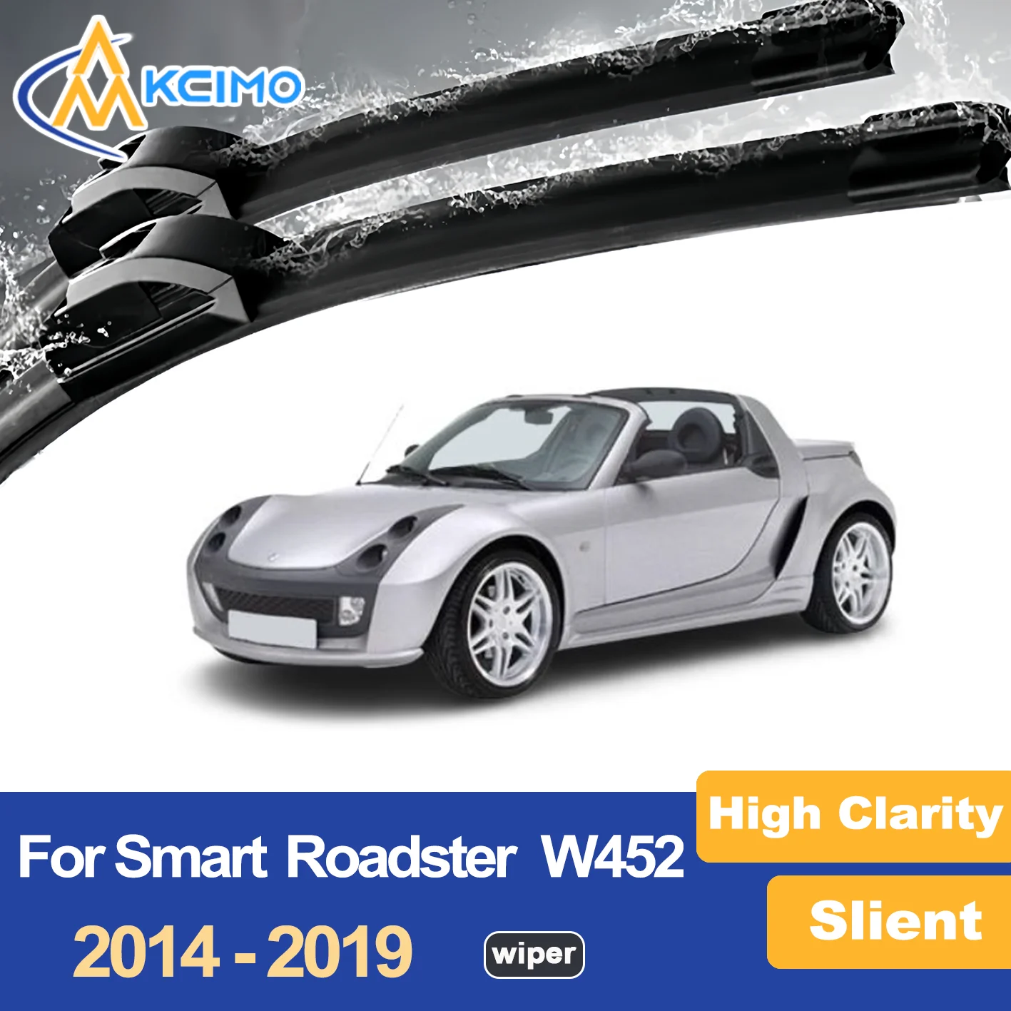 

Premium Wiper Blades for Smart Roadster W452 2002-2005 Streak Free Durable Clear Visibility