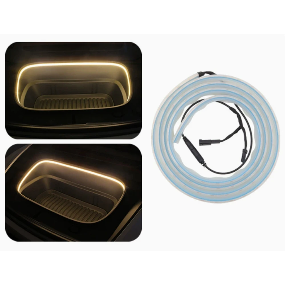 

Car Interior LED Work Light Front Trunk Ambient Light Strip For Tesla Model 3 Model Y Juniper Modification Accessories