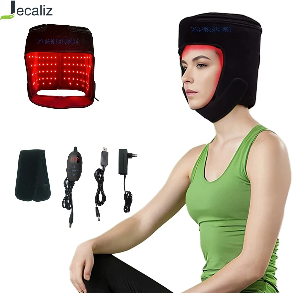 Anti Hair Loss Red Light Hats for Hair Regrowth Infrared Light Therapy Cap Treatment for Thinning Hair Comb Migraine Relief Cap