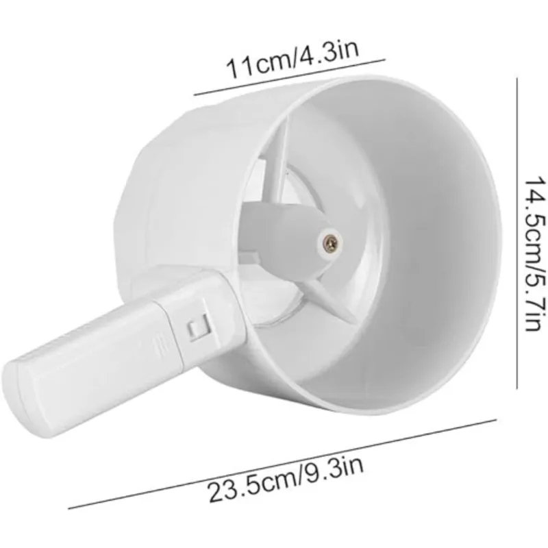 

A65Z Flour Sifter Electric Handheld White Plastic Sieve Battery Operated Kitchen Baking Tool, Held Use,Keeps Kitchen Clean