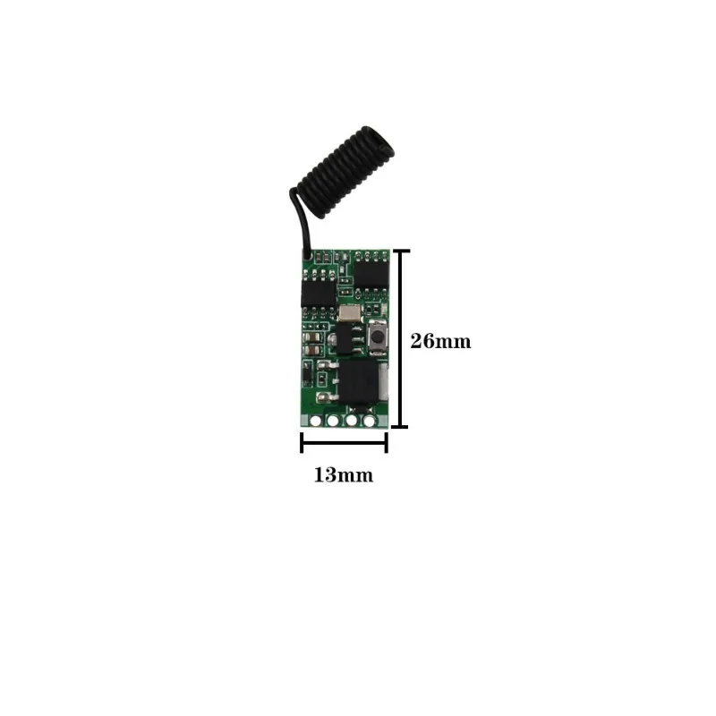 433MHz Wireless Remote Control DC Motor Speed Controller 3.7V-24V 5A PWM Speed Regulation Dimming Module for LED Lights Motor