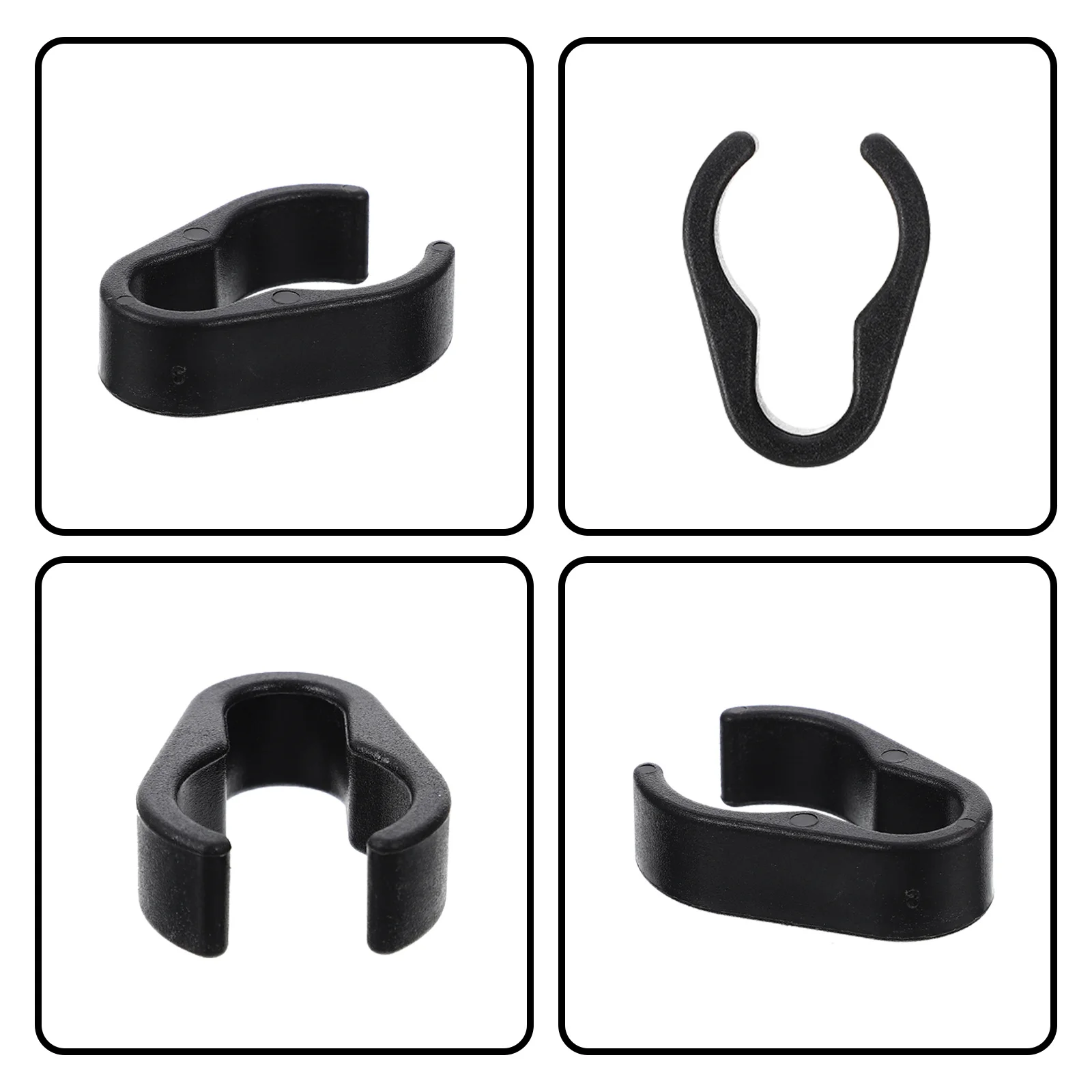 10 قطعة كابل ميكروفون تخزين كليب دائم البلاستيك حامل الميكروفون المنظم تصميم بسيط منظم الكابلات مقاطع بلاستيكية مشبك الحبل