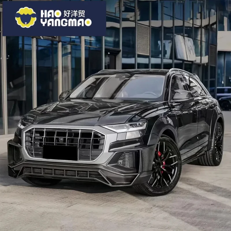 Suitable for Dry Carbon Fiber Material Body Kit AUDI Q8 2018-2022 Upgrade to SG Style Car Parts Front Lip Wheel Brow Rear Diffus