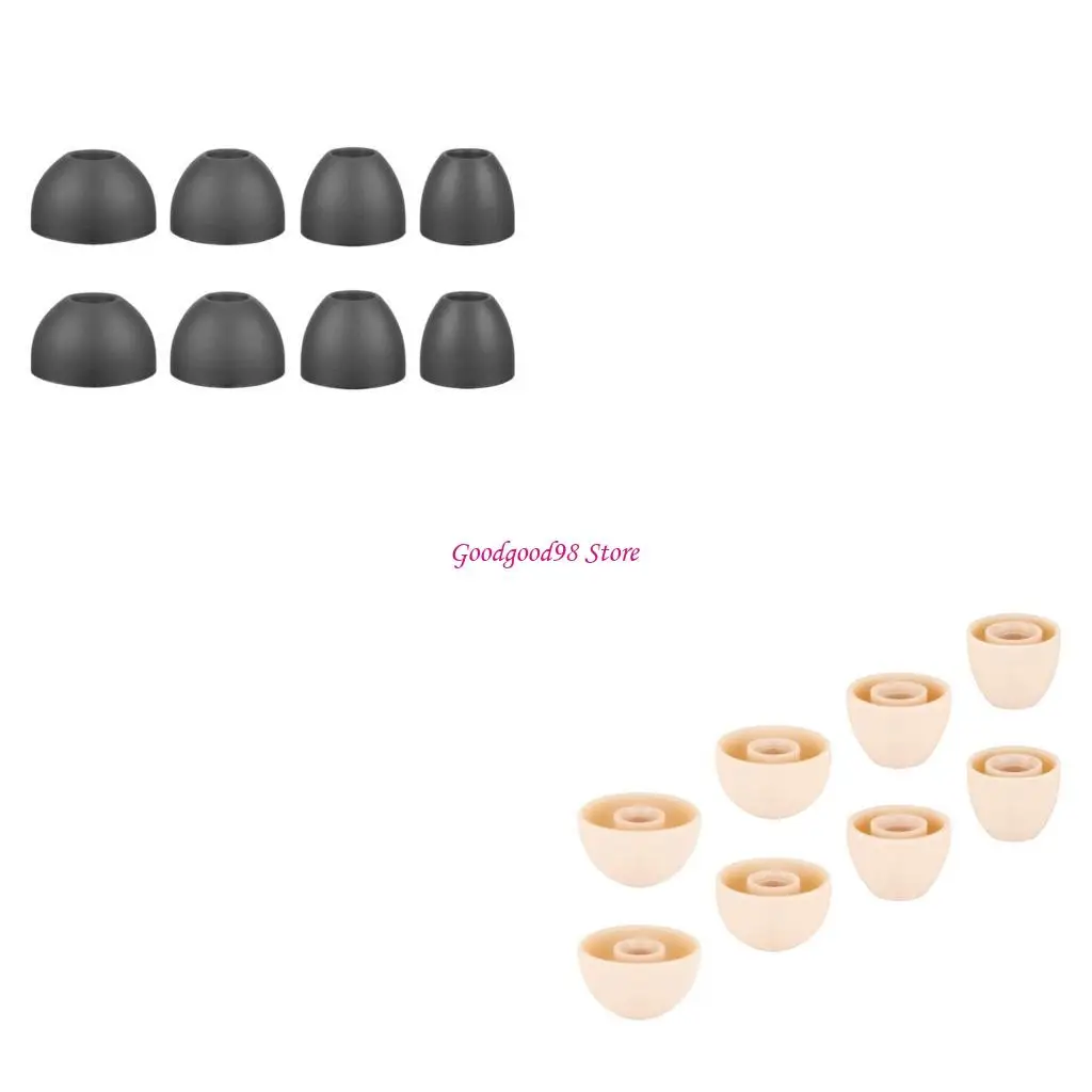 

Soft Silicone Eartips Set for Wireless Earphones Earbuds Noise Reduction Ear Tip W8EC
