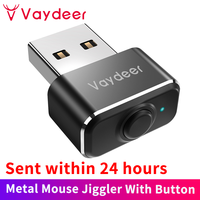 Vaydeer Mini Metal Mouse Jiggler, Made of Premium Aluminum Alloy, Longer Life Span, Plug and Play, 100% Undetectable