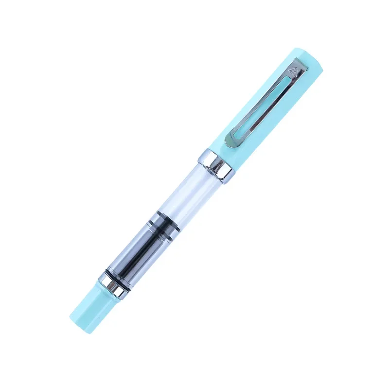 Lanbitou 3059 Piston Fountain Pen EF/F Nib Plastic Ink Pen Silver Clip Business PK JINHAO Stationery Office School Supplies
