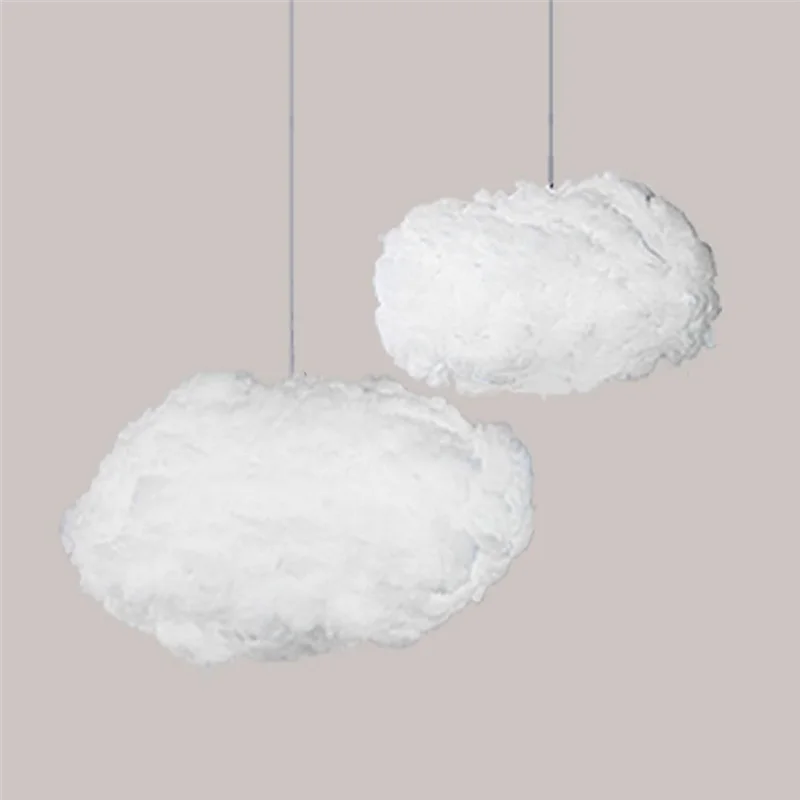 9PCS Clouds Decorations for Ceiling, Cotton Simulation Hanging Cloud Decoration, 3D Artificial Clouds Props