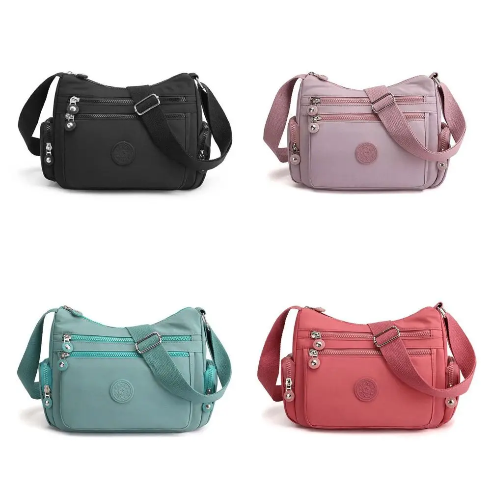 

Lightweight Women's Shoulder Bags Large Capacity Adjustable Strap Multi-zipper Pocket Bags Casual Versatile Korean Crossbody Bag