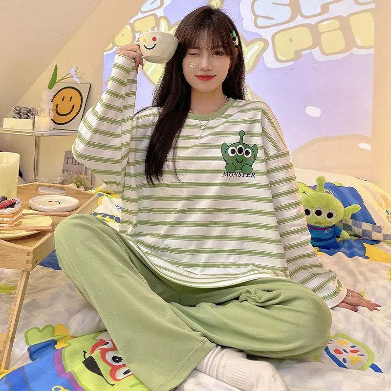 Neues Disney Frühlings-Casual-Bequemes Pyjama-Set Three-Eyed Monster Homewear Disney Homewear Three-Eyed Monster Casual Pyjamas