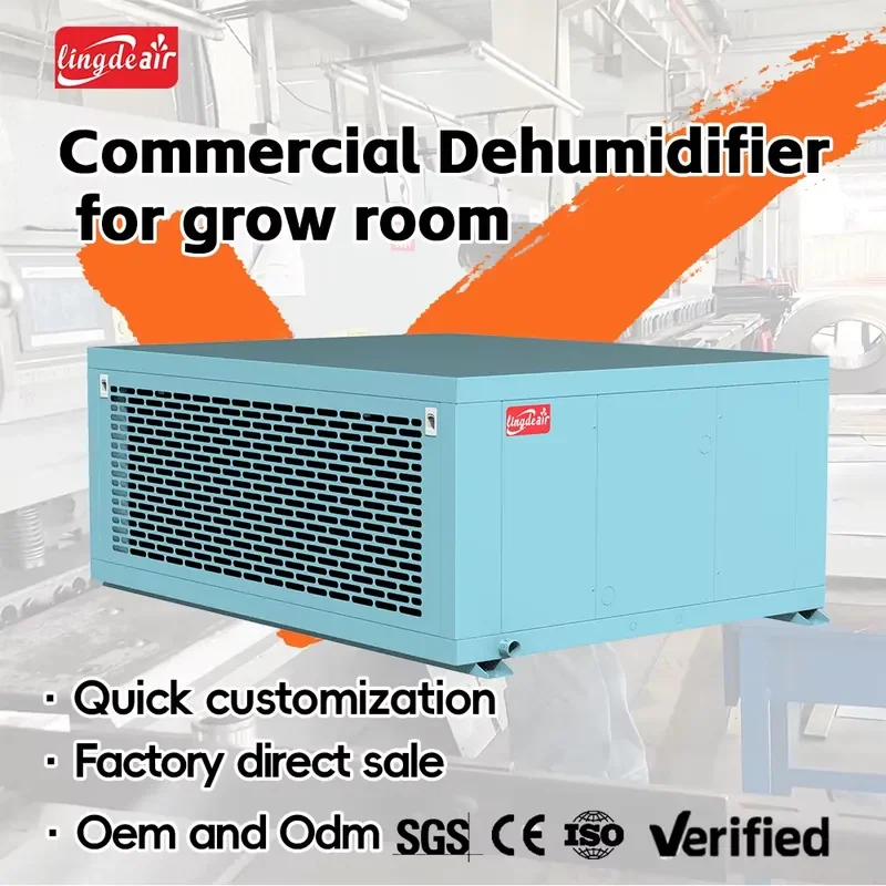 Deshumidificador Industrial Grande de 1052 Pints, Deshumidificador Profesional para Cuartos de Cultivo, Ideal para Cultivo de Plantas en Invernaderos Comerciales