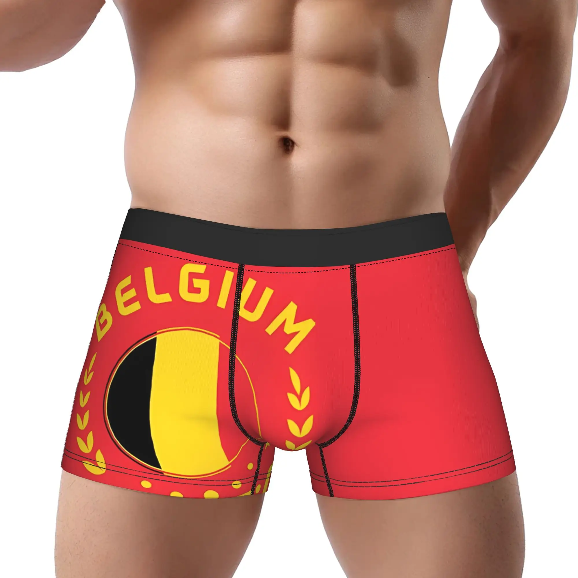 

adults 18 plus World Soccer 2026 Belgium Football Fan Underpants Homme Panties Men's Underwear Print Shorts Boxer Briefs