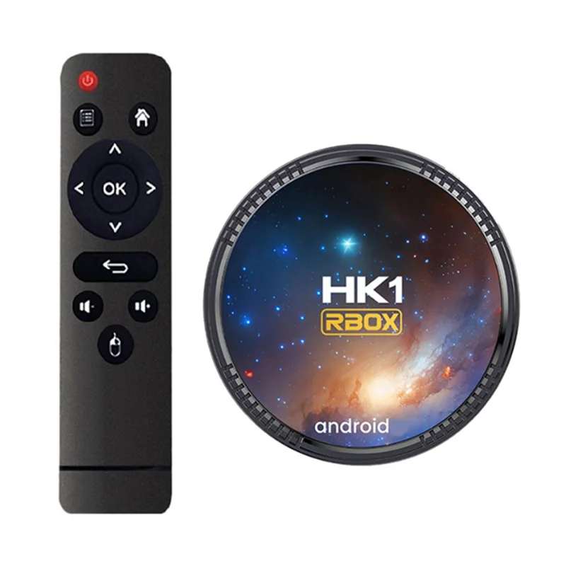 HK1 RBOX W2T Set-Top Box Android S905W2 Dual WiFi+Bluetooth AV1 Internet TV Box Amlogic S905W2 Quad Core ARM Cortex A35 EU Plug