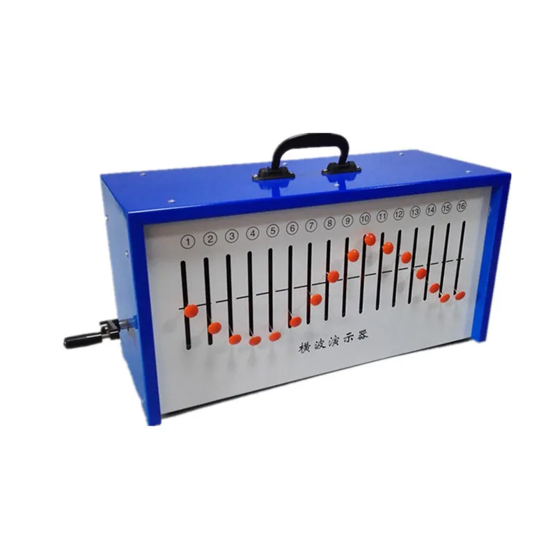 Caja de demostración de ondas longitudinales/cizalla, equipo de enseñanza de experimentos de física