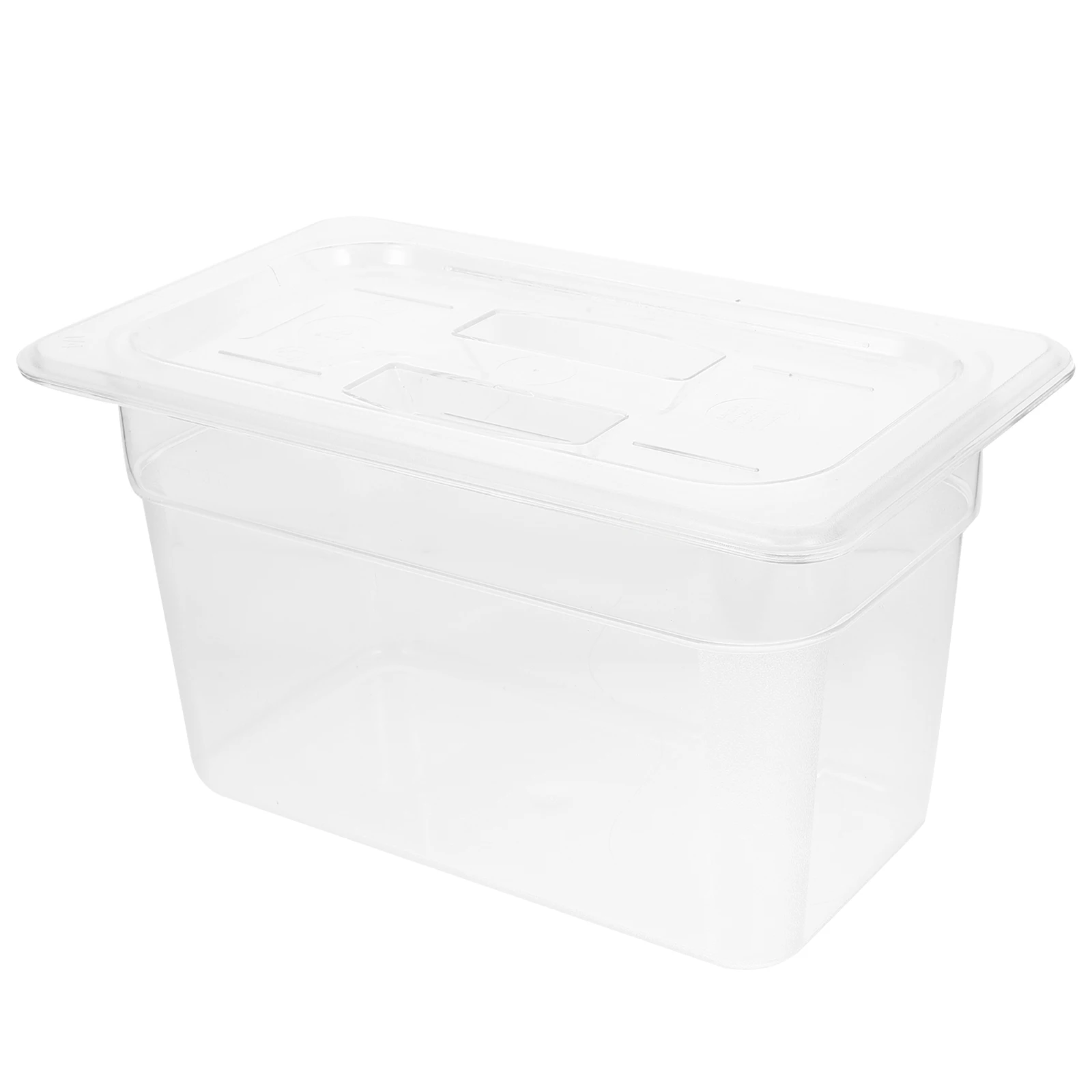 

1 set Storage Clear Pan Food Boxes Lids Plastic Containers Restaurant Tray Fruit Dessert Serving Kitchen Bread Holder