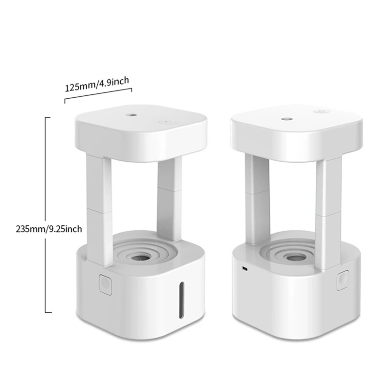 مرطب USB محمول قطرة ماء ، ناشر مضاد للجاذبية ، صانع ضباب عطري لغرفة النوم ، ضوء أبيض ، متين ، من من من من من الخارج