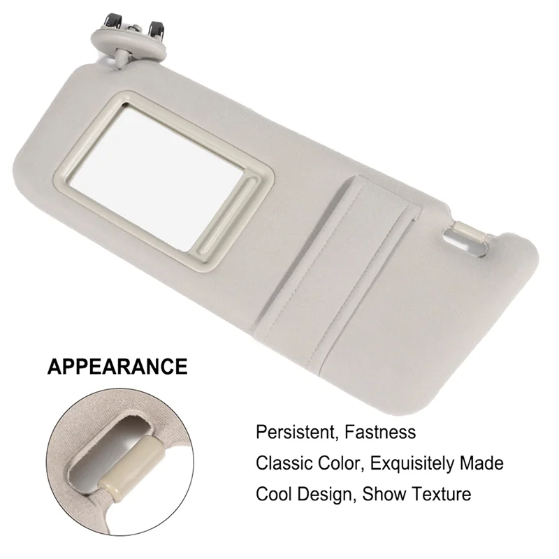 

Beige Car Sun Visor Shade For Toyota Camry 2007-2011 Without Sunroof And Lights