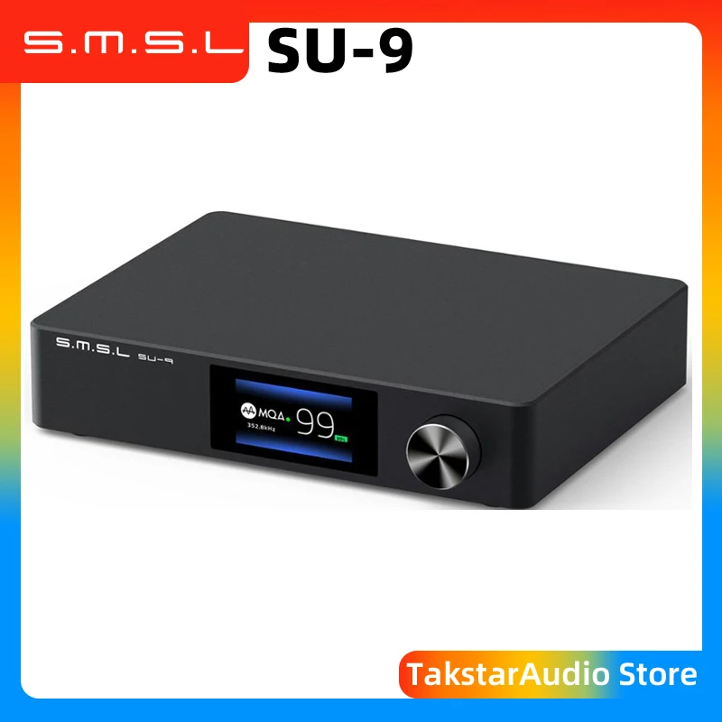 SMSL SU-9 MQA Audio DAC ES9038Pro 2nd Gen XMOS DSD512 PCM768kHz/32Bit Bluetooth 5.0 UAT LDAC USB Balanced Output Decoder