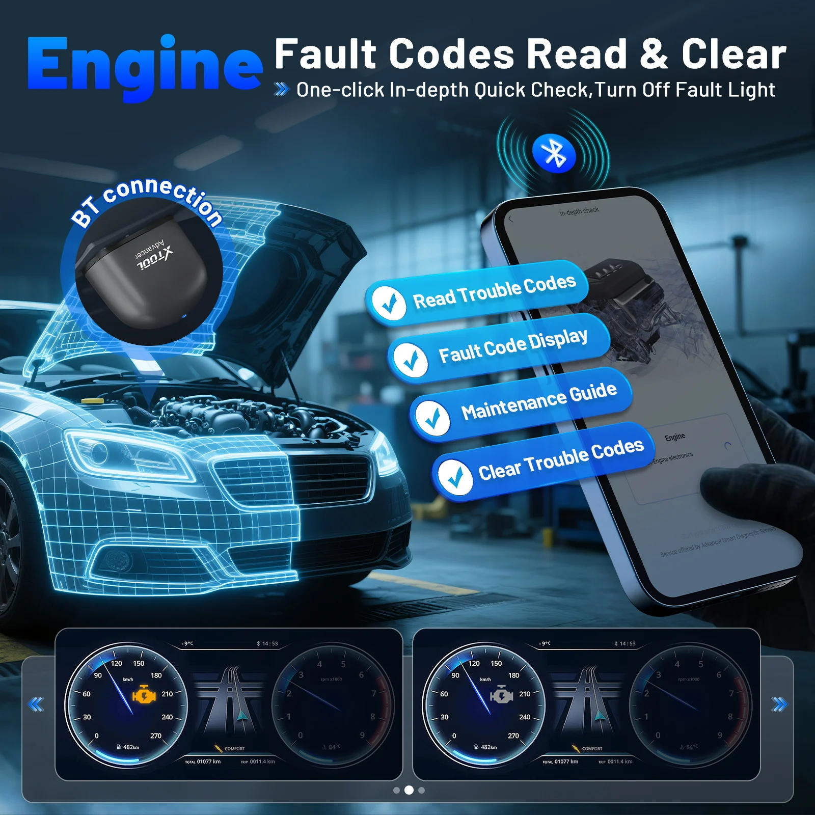 XTOOL AD20Pro AD20 MINI Obd2 الماسح الضوئي جميع أدوات تشخيص النظام إعادة تعيين الزيت قارئ رمز الخدمة PK ELM327 تحديثات مجانية مدى الحياة #6