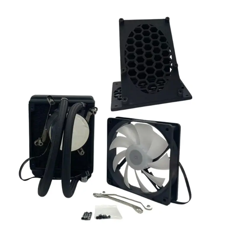 For NerdQaxe++ Hydro 4.8TH/S BTC Miner Cooling Fan Kit Crypto Machine Miner Liquid Cooling Fan Black-ABVP - view 2