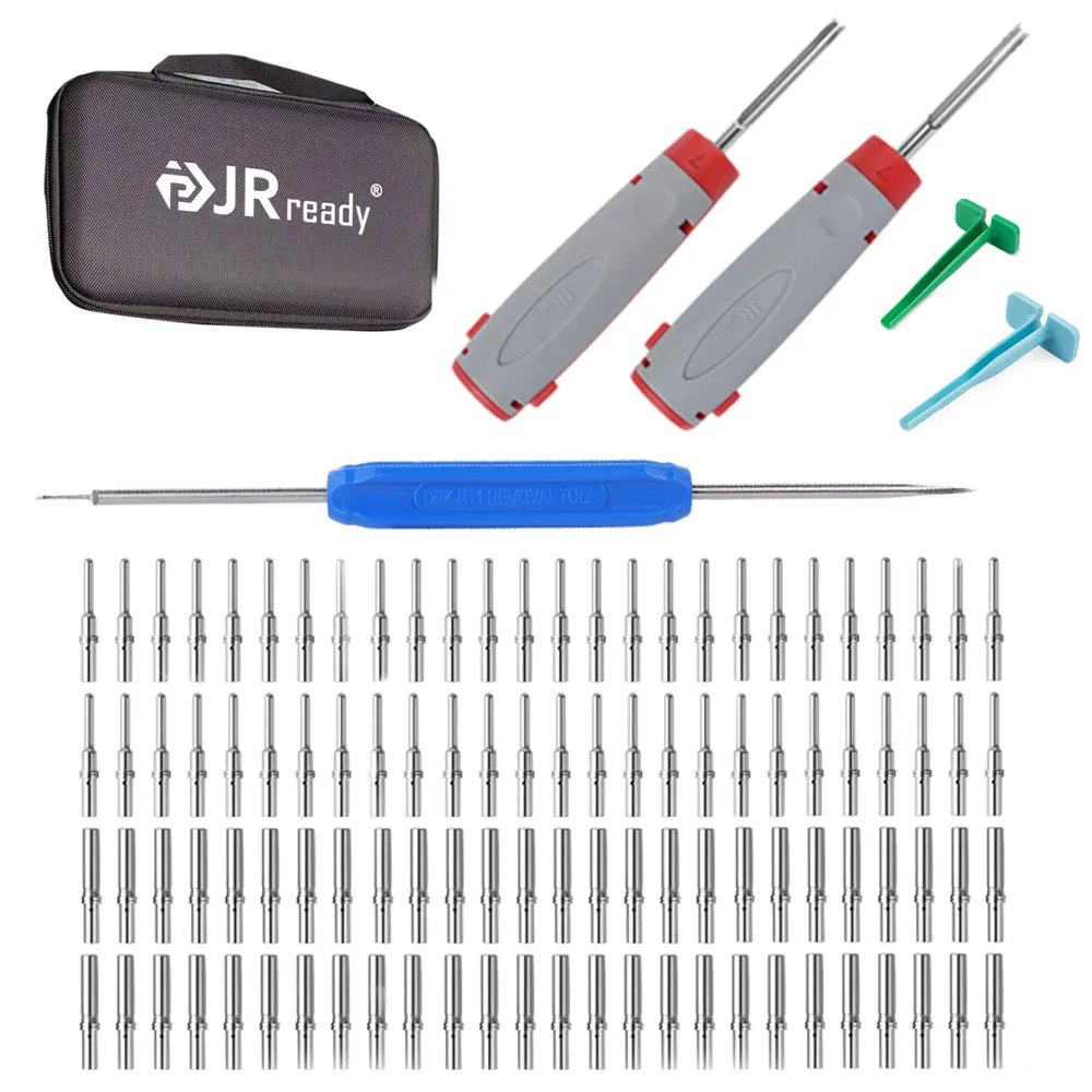 

JRready Deutsch Разъем Твердые контакты 50 пар Мужской 0460-202-16141/Женские штифты 0462-201-16141 с инструментами для снятия штифтов Deutsch