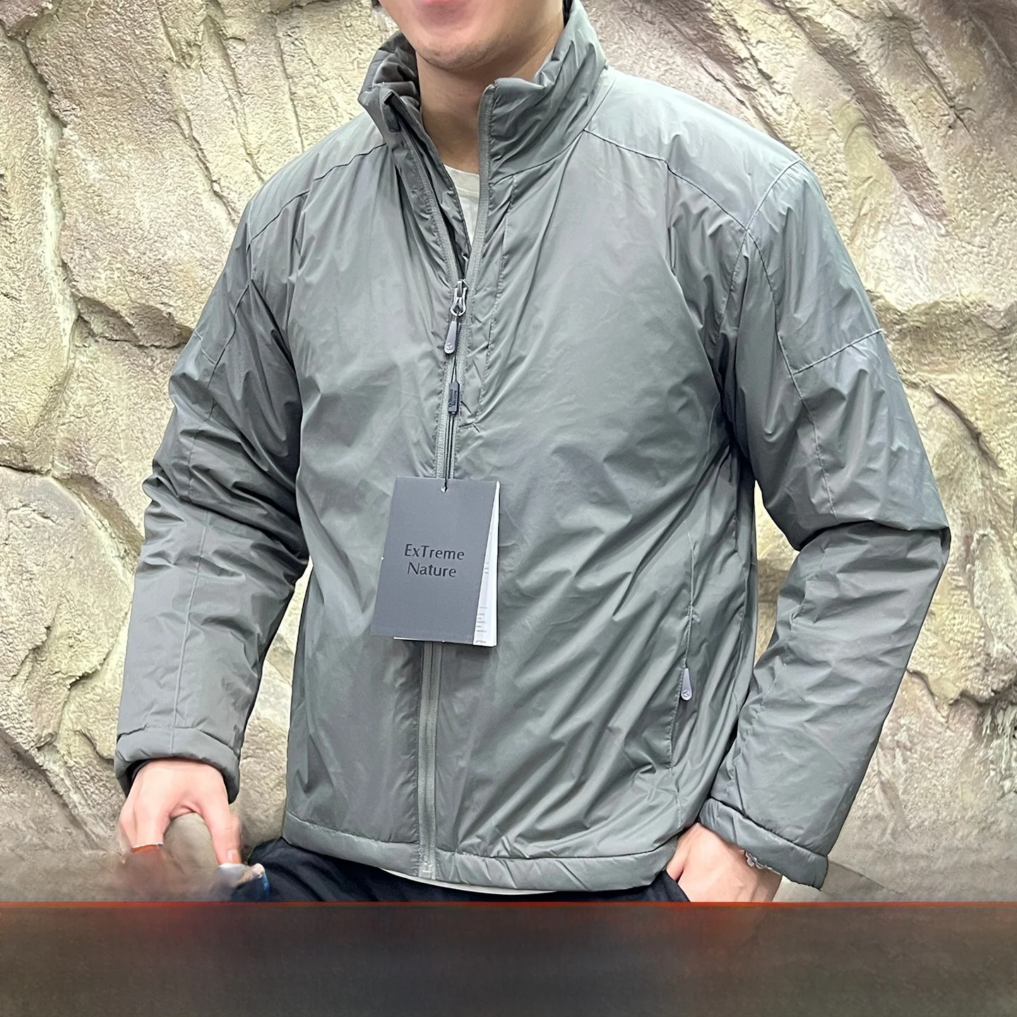 

Warmth Reflective Tactical Cotton Jaet for Men Outdoor Windproof Commuter Coat Stand Fit Long Sve Youth Faion