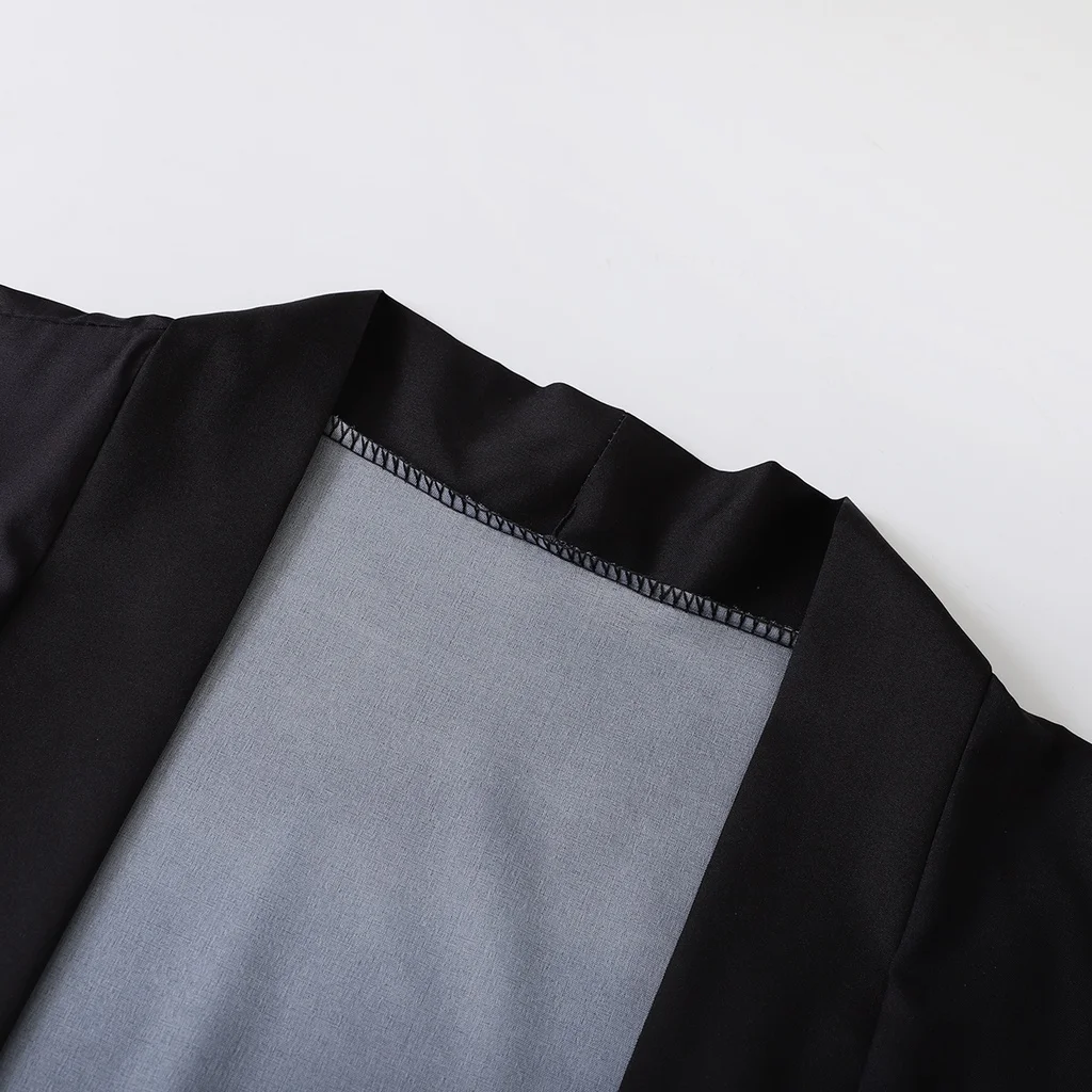 موضة الثعلب طباعة الصيف الشاطئ يوكاتا الشارع الشهير سترة المرأة ثوب الكيمونو الياباني Harajuku التقليدية تأثيري هاوري القمم #5