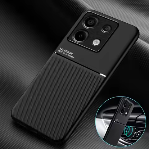 For Xiaomi POCO X6 M6 Pro Case Leather Magnetic Car Holder Phone Case POCO X5 X4 F5 Pro M4 X3 F3 F4 GT Shockproof Back Cover