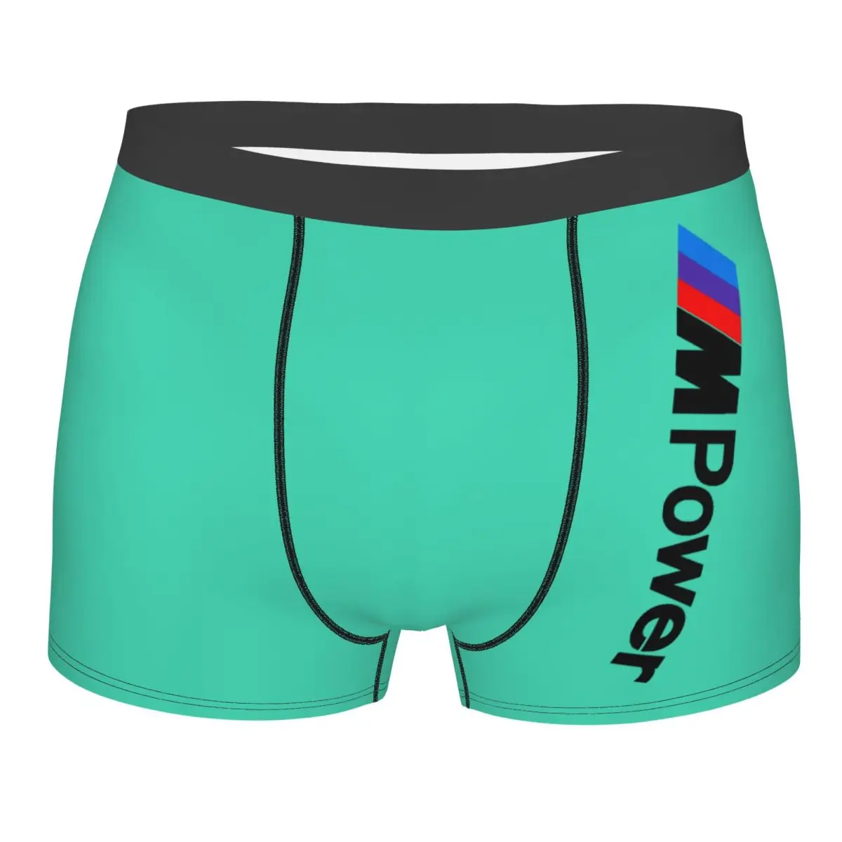 Custom M Powers Motor Sport Car Boxer Shorts For Homme 3D Print Underwear Panties Briefs Stretch Underpants