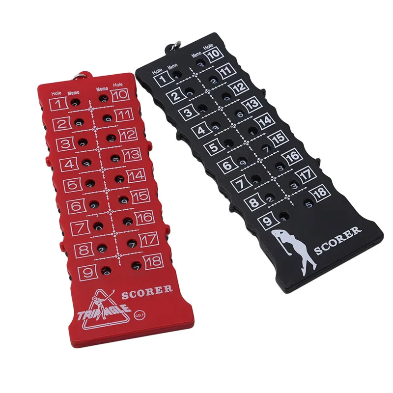 

18 Hole Golf Stroke Putt Score Card Counter Golf Score Indicator With Key Chain Environmental Accessories