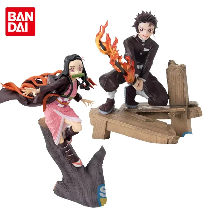 Sega Original Demon Slayer Kamado Tanjirou Kamado Nezuko Xross Link Anime Action Figures Toys for Boys Girls Kids Gift