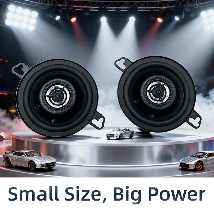 High Quality BA-3550 3.5inch 12V car audio Iron Coaxial Speaker 100W Max/30W RMS  2-Way  4OHM 88DB 80HZ-20KHZ PP polypropylene