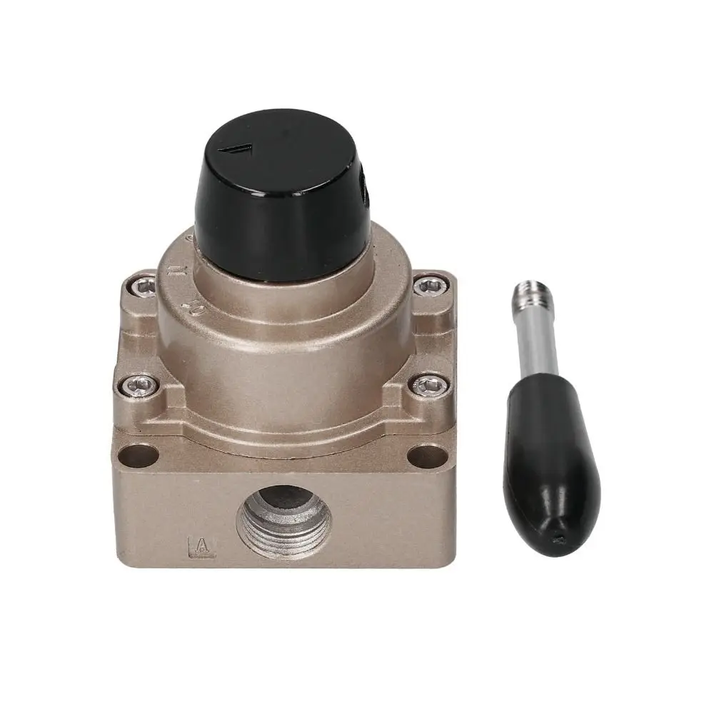 4 Way 3 Position Pneumatic Hand Lever Valve Lever Operated Air Tool Accessories Rotary Lever Hand Valve Pneumatic Rotary Design