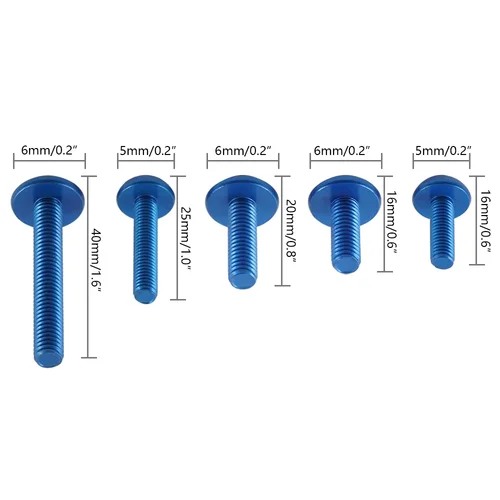 Imagen 2 del producto Kit completo de tornillos y tuercas de carenado, tornillos de perno de carenado para Yamaha TDM 850 900/A TMAX 500/530 SX/DX SRV250 SRX 400 600 TDR250