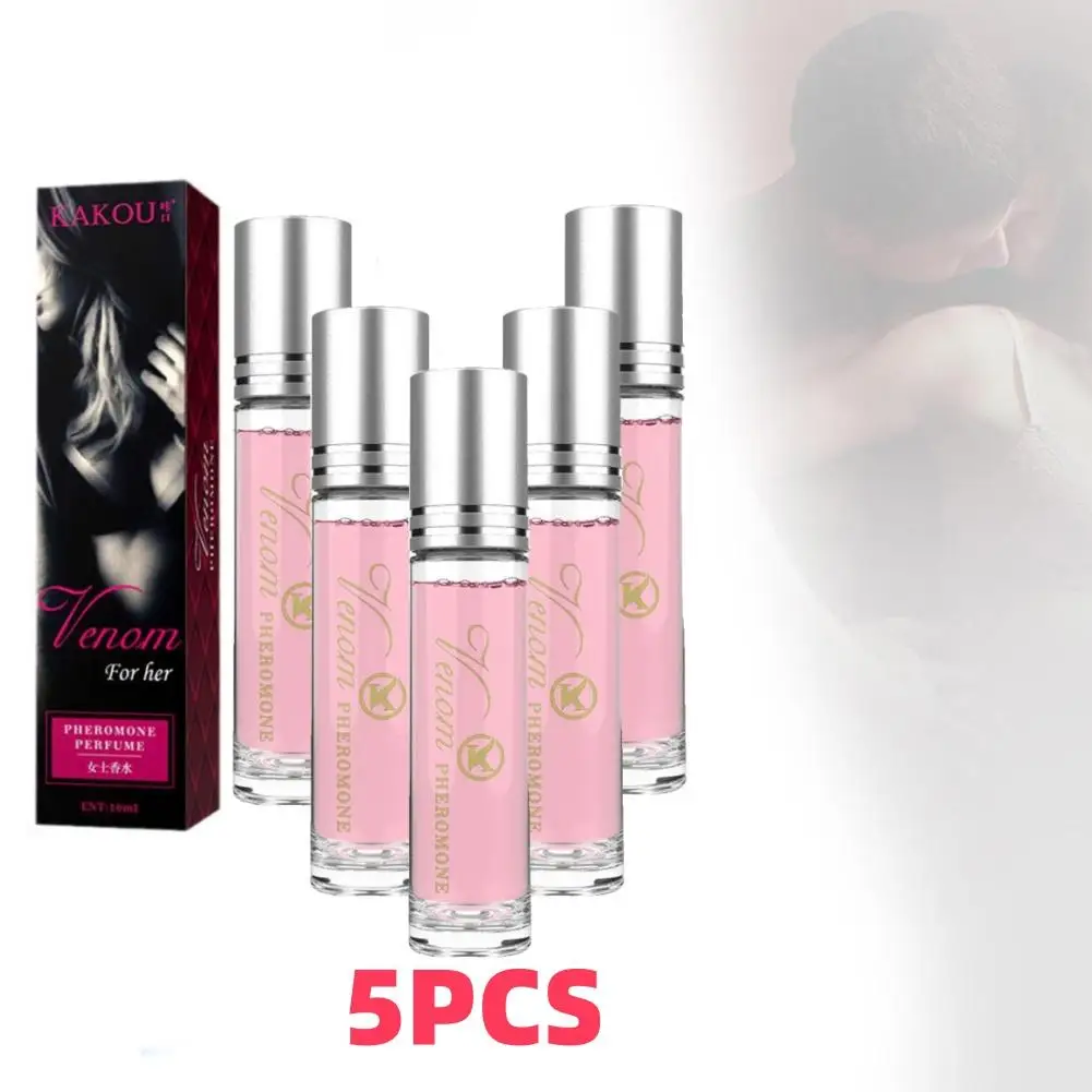 5PCS Profumo Per Gli Uomini Donne Palla Profumo Feromone Olio Essenziale Profumo Attira Il Sesso Oposto Fragranza Duratura Donne degli uomini