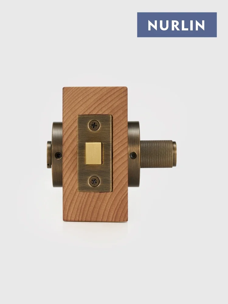 Nurlin Brass Interior Thumbturn Lock Work With Deadbolt Latches Diamond-cut Knurled Detailing For Internal Bathroom Bedroom