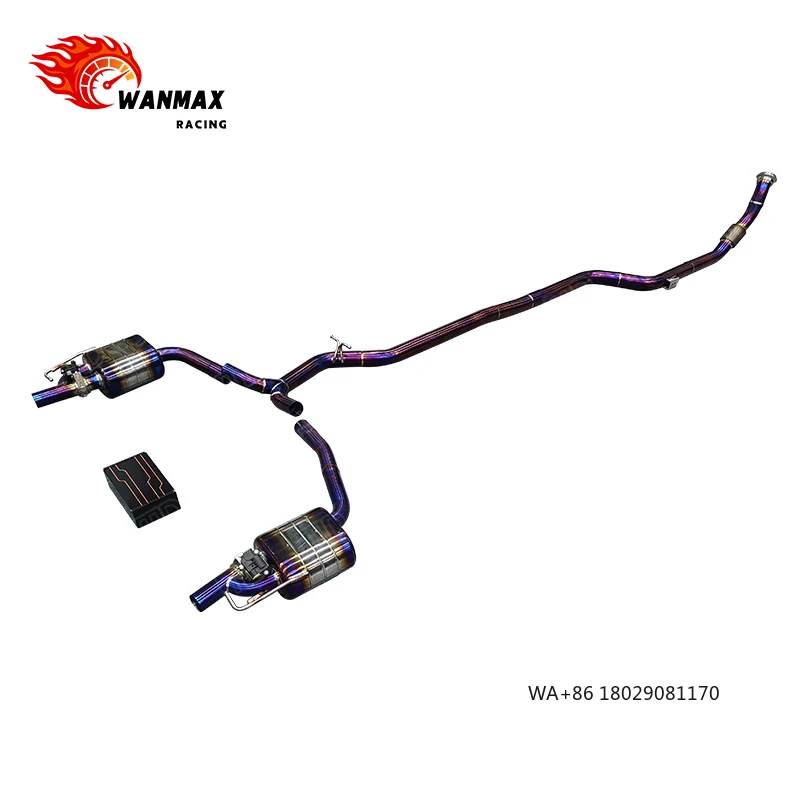 

For 2023 E53 W213 Titanium Exhaust System 3.0L M256 Turbo Valved Catback with Carbon Fiber Tips